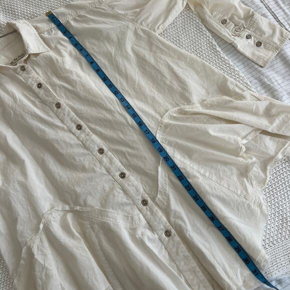 Free People Freya Poplin Button Up Shirt White Size XS - Picture 14 of 15